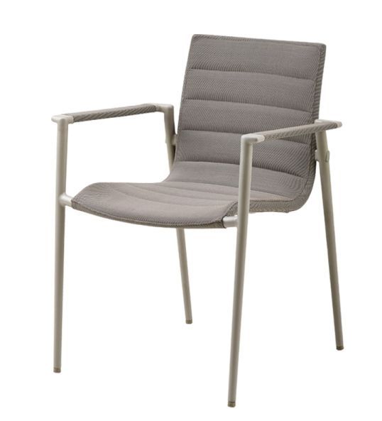 Core Outdoor Chair AirTouch with Armrests Taupe Cane-Line